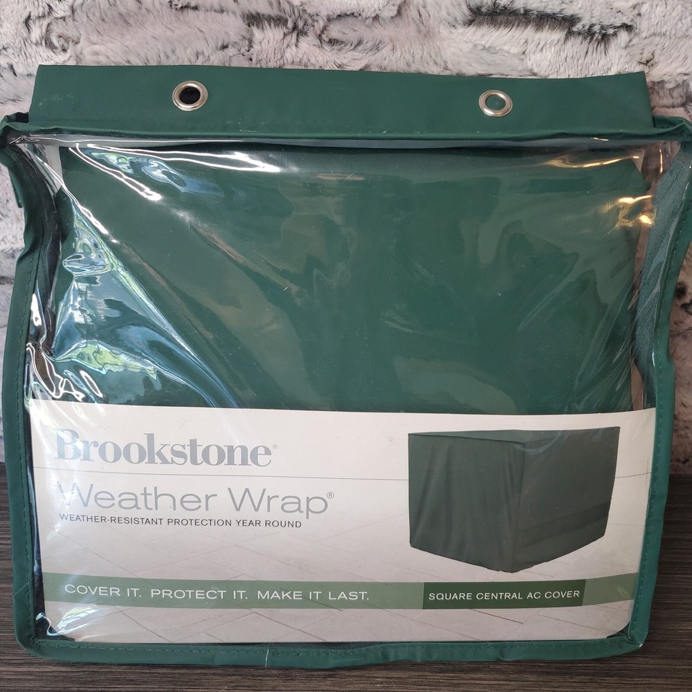 Brookstone Weather Wrap Weather-Resistant Square Central AC Cover 34" x 34"x 30"